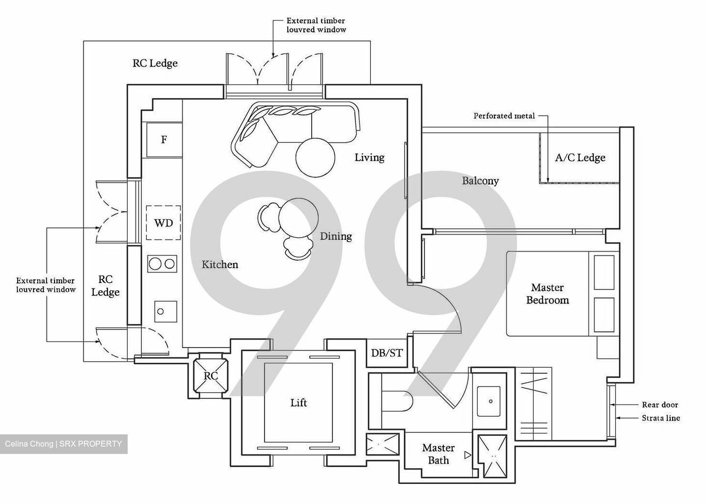 Avenue South Residence (D3), Apartment #415108341